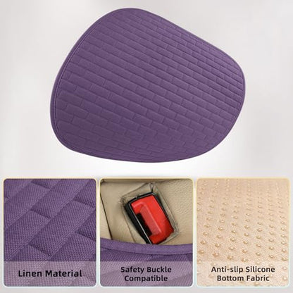 Dark Pruple Car Seat Covers Front Seats,2 Pack Seat Covers for Cars Truck SUV,Front Seat Covers with Storage Pocket(Dark Pruple-Front Seat) - color: Dark Purple-Front Seat