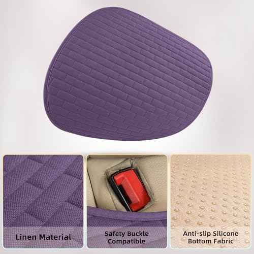 Dark Pruple Car Seat Covers Front Seats,2 Pack Seat Covers for Cars Truck SUV,Front Seat Covers with Storage Pocket(Dark Pruple-Front Seat) - color: Dark Purple-Front Seat
