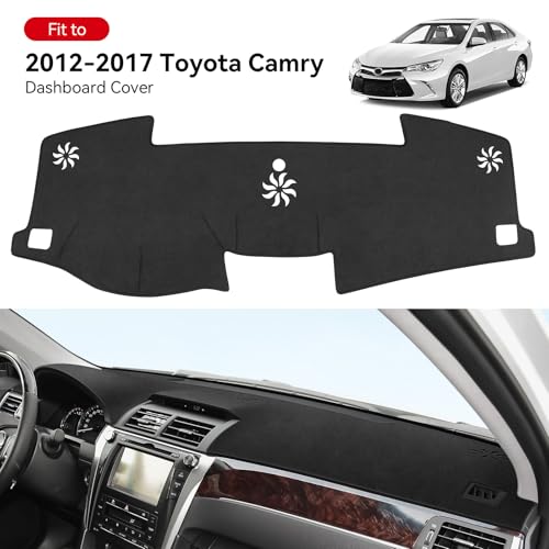 Dash Cover for Toyota Camry 2017 2016 2015 2014 2013 2012 Accessories Flannel Dashboard Cover Dash Mat Center Console Cover Sunshield Protector Pad - size: for Toyota 2012-2017 Camry