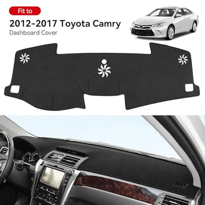 Dash Cover for Toyota Camry 2017 2016 2015 2014 2013 2012 Accessories Flannel Dashboard Cover Dash Mat Center Console Cover Sunshield Protector Pad - size: for Toyota 2012-2017 Camry