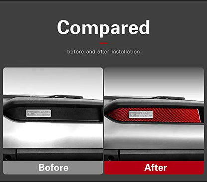 GZXinWei Red Car Interior Decoration Carbon Fiber Strips Instrument Panel Trim Cover Sticker Accessories for Ford Mustang 2015 2016 2017 2018 2019 2020 2021 2022 2023
