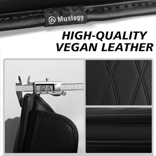 Center Console Armrest Cover Fit for Jeep Wrangler JL 2018-2026 & Gladiator JT 2020-2026 Accessories, Comfort Armrest Pad Console Lid Cushion Vegan Leather 1-Inch Extra Thick - size: 15) 18-25/20+|Wrangler JL/Gladiator|Black,+Thick