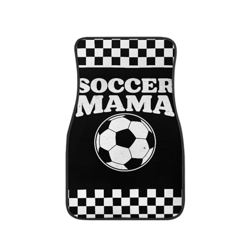 4pcs Auto Floor Mat Car Front & Back Soccer Floor Carpet Non Slip Anti Dirty Foot Pad Rug Automotive Accessories - color: Soccer