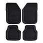 FH Group Automotive Floor Mats - Deep Dish Floor Mats, TPO Plastic Climaproof Floor Mats for Cars, Universal Fit, Trimmable Car Floor Mats, Full Set, Floor Mats for Sedan, SUV, Truck Floor Mats Black