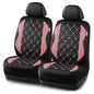 Road Comforts Seat Covers, Premium Leather Car Seat Covers Front Seat for Women Girls,Airbag Compatible, Automotive Seat Covers Universal Fit Most Cars,Vans,Truck,SUV - color: Pink Front