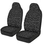 Black Leopard Print Car Seat Covers Universal Front Car Seats Anti-Slip Back Fabric Removable Automotive Accessories Suitable for Cars SUV - color: Black Leopard Print