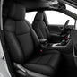 AOMSAZTO Custom Fit Seat Covers for Toyota RAV4: 2022 2023 2024 2025 SE Hybrid, 2019 2020 2021 2022 2023 2024 2025 Prime & XSE Hybrid - Full Set Waterproof Faux Leather (Black) - color: Black, size: RAV4 2019-2025 Hybrid/Prime/PHEV XSE,SE