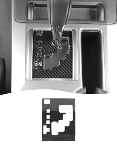 Hoolcar for Toyota 4Runner 2010-2024 LHD Center Gear Shift Panel Cover Trim Interior Accessories,Carbon Fiber - color: Carbon Fiber