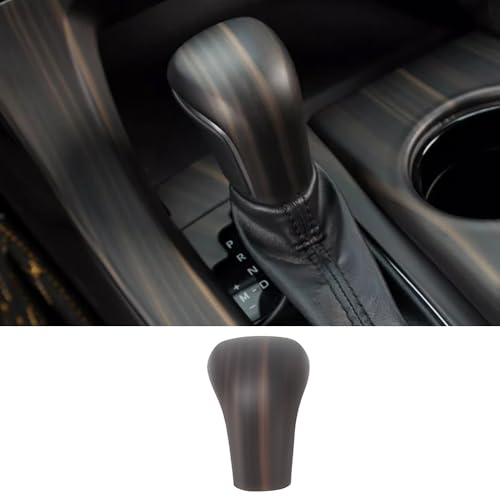 ERIDANUS Auto Accessories for Toyota Avalon 2022 2021 2020 2019 Central Gear Shift Knob Cover Trim (Peach Wood Style) ABS 1 PCS