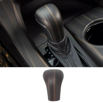 ERIDANUS Auto Accessories for Toyota Avalon 2022 2021 2020 2019 Central Gear Shift Knob Cover Trim (Peach Wood Style) ABS 1 PCS