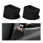 2PCS Car Seat Belt Buckle Holder, Easy Access Silicone Auto Seatbelt Buckle Booster, Seat Belt Buckles Fixer Cover Makes Receptacle Stand Upright Buckling for Kids, Car Accessories (Black) - color: Black
