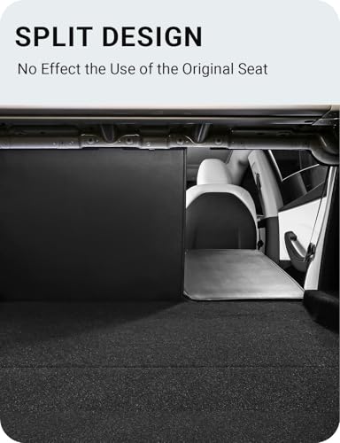 BASENOR Backrest Protector for 2026 2025 2024 Tesla Model 3 Highland 2nd Row Seat Back Cover All-Weather Kick Mats Leather [Proprietary Design] Scratch-Resistant Model 3 Interior Accessories 2PCS - size: 2024 2025 2026 Model 3 Highland
