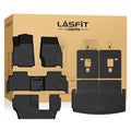 LASFIT Floor Mats for Jeep Grand Cherokee L 2021-2025 2026 7-Passenger (NOT Fit for 6-Passenger) All Weather Custom Fit Car Floor Liners Seatback Cargo Trunk Mat Black - style: Grand Cherokee L 7Seats 2021-2026 Floor Mats