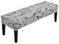SPRINGRICO Stretch Dining Bench Cover, Removable Bench Slipcover Washable Bench Seat Protector Rectangle Bench Cover for Dining Room, Living Room, Bedroom, Kitchen (Lotus Gray) - color: Lotus Gray