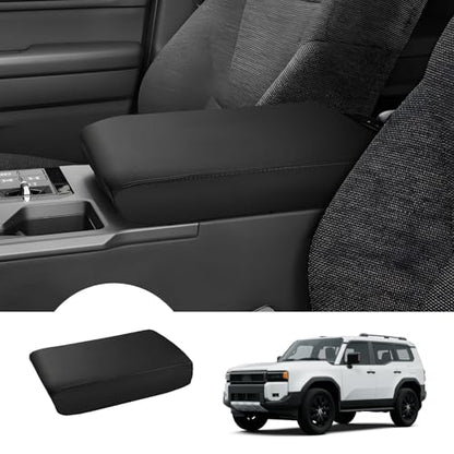 Autorder Center Console Cover for 2024-2025 2026 Toyota Land Cruiser LC250 Accessories Armrest Cover Anti-Scratch Middle Console Pad Leather Armrest Protector - size: 24-26 Land Cruiser