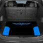Universal Car Trunk Mat 29" x 39", Blue Stripes Print All Weather Trunk Protection Cargo Liner, Durable Cargo Mat Rear Trunk Liner, Stylish Vehicle Interior Accessories Suitable for Most Car Models - color: Blue Stripes