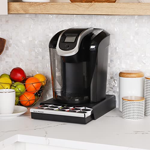 Mind Reader Single Serve Coffee Pod Drawer,30 Pod Capacity,Countertop Organizer,10.5"L x 12.75"W x 2.5"H,Black,(Pack of 12) - color: Black, size: 30 Pod Capacity, 10.5"Lx12.75"Wx2.5"H (Pack of 12)