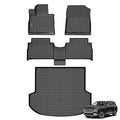 ANBINGO®Fit for Hyundai Santa Fe Hybrid Floor Mats 2021-2023/for Hyundai Santa Fe Plug-in Hybrid Car Mats 2022-2023 All Weather Mats for Santa Fe Hybrid TPE Car Rugs for Santa Fe PHEV Rubber Carpet - size: 21-23 Santa Fe Hybrid
