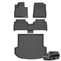 ANBINGO®Fit for Hyundai Santa Fe Hybrid Floor Mats 2021-2023/for Hyundai Santa Fe Plug-in Hybrid Car Mats 2022-2023 All Weather Mats for Santa Fe Hybrid TPE Car Rugs for Santa Fe PHEV Rubber Carpet - size: 21-23 Santa Fe Hybrid