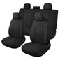 Breathable Car Seat Covers Full Seats,3D Air Mesh Cloth Seat Covers for Cars, Split Bench Compatible Car Interior Covers, Universal Fit Most Car Sedan Truck SUV(Black)
