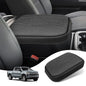 Car Center Console Cover for Chevy Silverado GMC Sierra 2019-2026/Tahoe & Suburban & Yukon 2021-2026 PU Armrest Cover Console Pad Interior Accessories, Anti-Scratch Black, Bucket Seat Only - size: Bucket Seat-Silverado&Sierra 2019-2026
