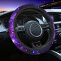 Galaxy Purple Steering Wheel Cover for Women Men, Universal 15 Inches Neoprene Anti-Slip Cute Space Car Steering Wheel Grip Wrap Car Accessories Protective Case Cover for Vehicle Truck SUV… - color: Galaxy Purple