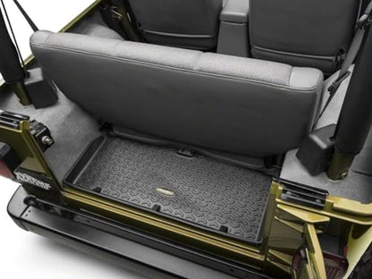Barricade Cargo Liner; Black Compatible for 97-06 Jeep Wrangler TJ, Excluding Unlimited