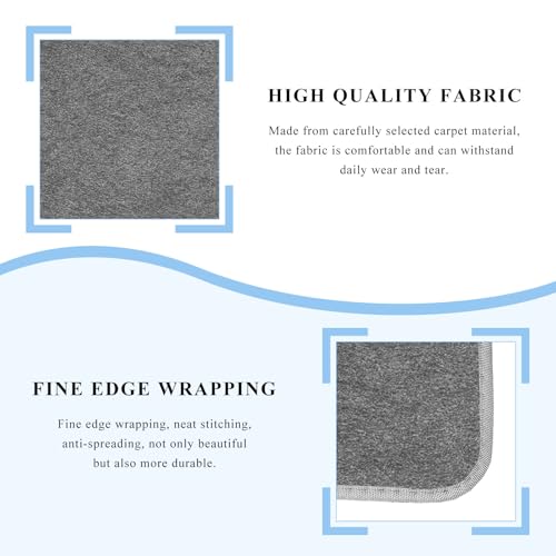 4PCS Car Floor Mats, Waterproof Non-Slip Car Floor Liners with Safety Heel Pad, All-Weather Wear-Resistant Mats Heavy Duty Universal Carpets for Truck SUV Van Sedan (Gray) - color: Gray