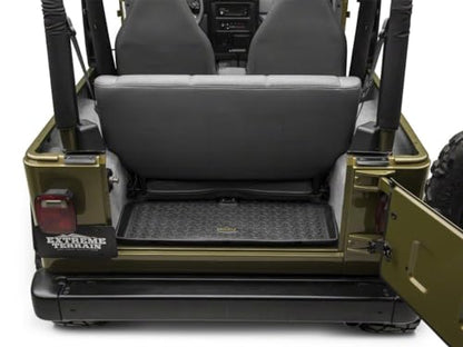 Barricade Cargo Liner; Black Compatible for 97-06 Jeep Wrangler TJ, Excluding Unlimited