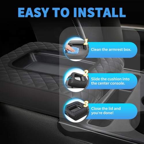 Center Console Cover Compatible with Silverado/Sierra 2014-2018 with 40/20/40 Jump Seat, Premium Leather Armrest Cover Pad, Car Middle Console Cover (ONLY for Split Bench Seat Console) - size: 2014-2018 Silverado/Sierra (Bench Seat Console)