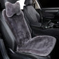 OGLAND Natural Fur Sheepskin Universal car seat Covers for seat Cushion Auto Accessories, 1 Front Seat(3 Pack Front, Graphite) - color: Graphite