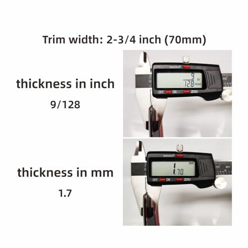 16Ft Chrome Silver Automotive Car Exterior and Interior Molding Trim Universal Bumper Window Door Body Side Decorative Strip Scratch-Proof (2-3/4 inch (70mm)) - size: Width:2-3/4inch(70mm)