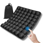 Travel Cushion – Airplane Seat Cushion for Air Travel | Inflatable Seat Cushion 56 Cells for Long Flights, Car, Office & Wheelchair | Lightweight, Ergonomic Pain Relief & Tailbone Support