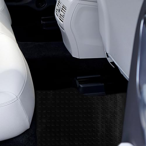 Ciieeo Car Floor Mats 4pcs Set Waterproof PVC Auto Floor Protection Mats Non-Slip Sturdy Front and Rear Seat for Seasons