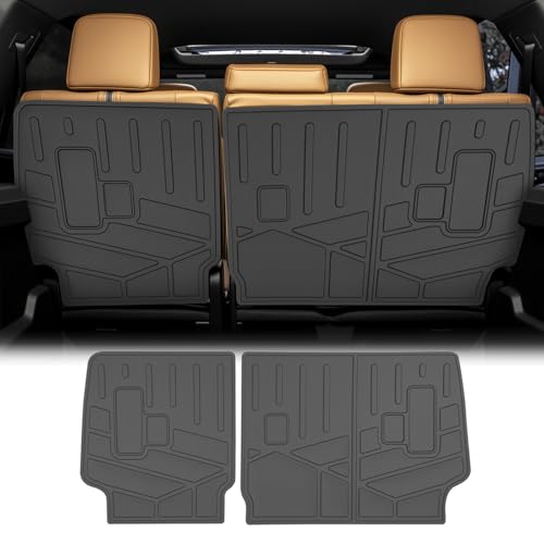 2nd Row Seat Back Mat for 2025 2026 Toyota 4Runner 5&7 Seats, Kick Mats Rear Backrest Cover All Weather TPE Protector Cargo Liner Accessories - size: 5&7Seats-Seatback Mat(2nd Row)