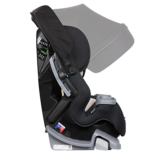 Baby Trend Cover Me 4-in-1 Infant Toddler Convertible Car Seat with Adjustable/Removable Canopy for Sun Protection & 2 Cup Holders, Black - color: Black