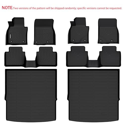 KELCSEECS Floor Mats & Cargo Liner for 2023-2026 Mazda CX50 (Not for Hybrid), All Weather Protection TPE Floor Liners Front & Rear Row Full Set Accessories Black - style: 25) For 2023-2026 CX50 Full Set