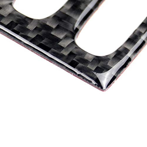 for Mercedes-Benz C-Class W204 2011-2013 Real Soft Carbon Fiber Center Console Air Vent Outlet Knob Frame Cover Trim Sticker Car Interior Accessories - color: Central Air Vent Knob