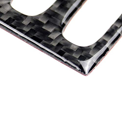 for Mercedes-Benz C-Class W204 2011-2013 Real Soft Carbon Fiber Center Console Air Vent Outlet Knob Frame Cover Trim Sticker Car Interior Accessories - color: Central Air Vent Knob