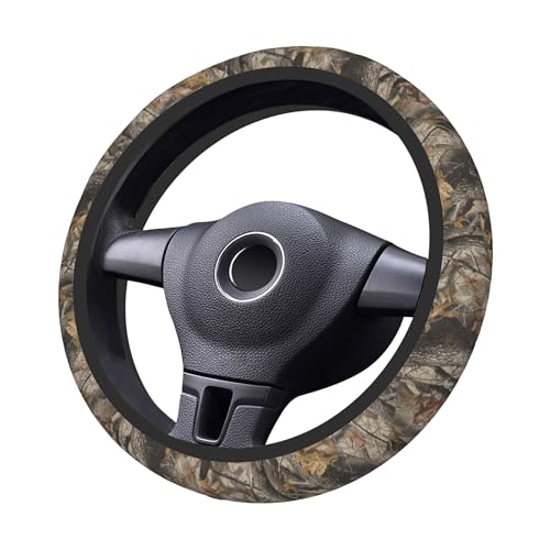 Forest Camo Hunting Steering Wheel Cover Universal 15 Inch Non-Slip Neoprene Steering Wheel Wrap Car Accessories - color: Hunting Camouflage