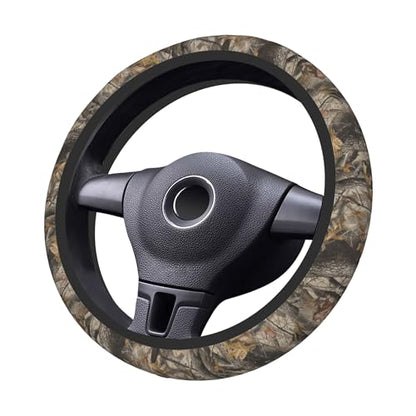 Forest Camo Hunting Steering Wheel Cover Universal 15 Inch Non-Slip Neoprene Steering Wheel Wrap Car Accessories - color: Hunting Camouflage