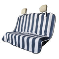 Back Seat Cover for Car Trucks Van SUV,Waterproof Rear Bench Towel Seat Covers for Dogs and Kids,Automotive Backseat Protector (Blue Stripe)