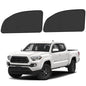 Front Side Window Sun Shade for 2016-2023 Toyo-ta Tacoma Accessories, Foldable Window Sunshade Sun Visor Protector, Side Window Shades Sun Shield Blocks UV Rays Heat, Pack of 2 - size: Silver & Black-Fit 2016-2023 Toyota Tacoma