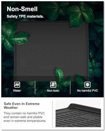 KIWI MASTER Cargo Trunk Mat for 2010-2024 Toyota 4Runner OEM Replacement PT218-89112 All Weather Rear Tray Trunk Liner TPE Slush Mats Black (NO 3rd Row Seats)