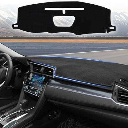 YYCKE Wzjuss Dash Cover Mat Custom Accessories Dashboard Pad Fit for 2019-2024 2025 Che-vrolet/Chevy Silverado 1500；2019-2025 GMC Sierra 1500 Denali SLE SLT Accessories Dashboard Pad Carpet Protector - size: Chevy Silverado 1500 2019-2025