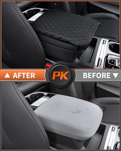 Shademax Center Console Cover for Kia Carnival KA4 2022-2024 2025 2026 Accessories Armrest Cover Console Cushion Pad Leather MPV Armrest Seat Box Cover Console Lid Protector with Pockets Storage Bag - size: Size for Kia Carnival 2022-2026