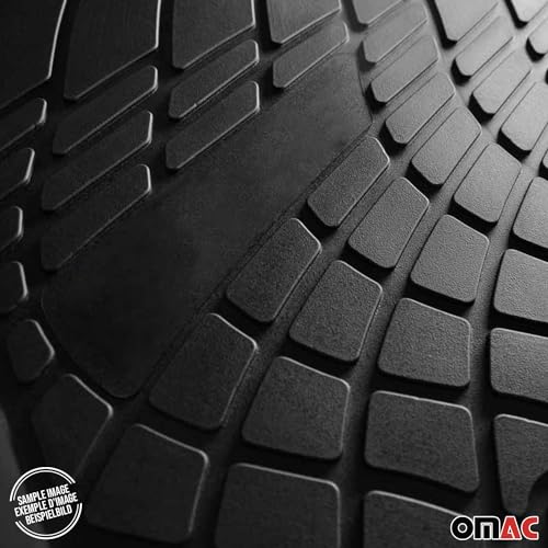 OMAC Floor Mats for Hyundai Tucson 2016-2018 Car Mats All Weather 3D Custom Fit Rubber Mat Waterproof Odorless TPE Floor Liners Laser Measured Non-Slip (Black)