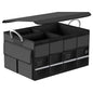 Trunk Organizer for SUV - Car Organizer with Removable Cooler Bag,Collapsible Multi Compartment 1680D Waterproof Sturdy Cargo Storage for Car Accessories Women Men (Extra Large)
