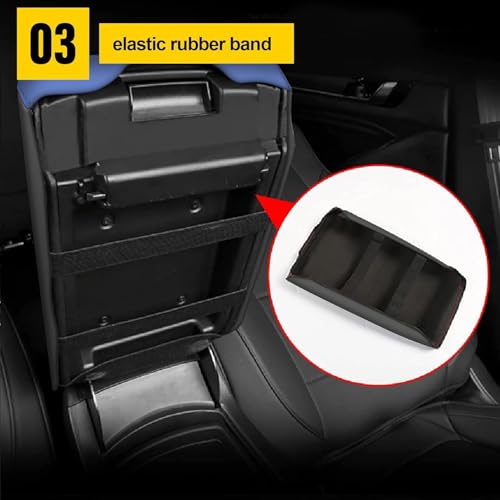 AOMSAZTO Console Covers for 2012-2015 Honda Civic Armrest Covers for Honda Civic Black with Blue Leather - color: blue