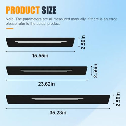 Car Door Sill Protector, Carbon Fiber Anti-Scratch Threshold Strips Stickers, Waterproof Trunk Door Entry Edge Guard, Universal Automotive Exterior Decoration Accessories(White-8PCS)